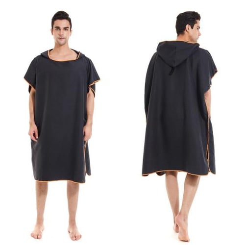 Surf Beach Changing Towel With Hood, Super Absorbent Microfiber Swim Robe  Poncho for Men Women Bath Shower Pool 