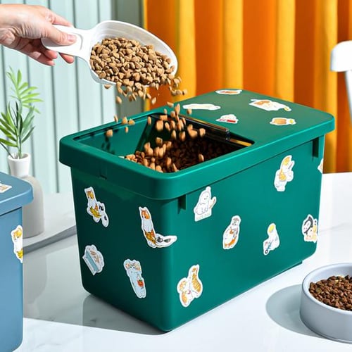 Amazon Pet Food Storage Container On Wheels IRIS Airtight Pet Food