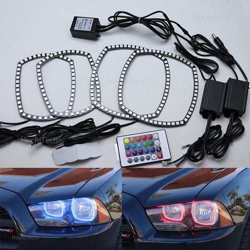 RGB LED Cotton Angel Eyes Halos DRL For BMW E46 Halogen Headlight  Accessories