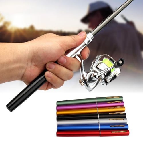 MUQZI Sports Accessory 1.6m Pen Shape Telescopic Mini Fishing Pole