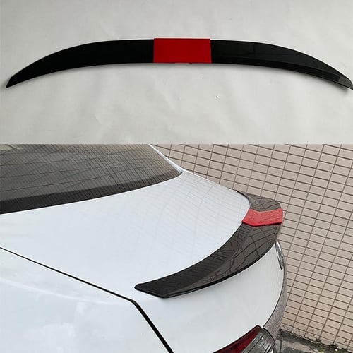 Cheap Universal Car Black Racing Rear Trunk Tail Spoilers Lips Wing TPU  Soft Air Deflector Spoiler Decoration Car Modified