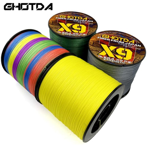 100M PE Fishing Line 9 Strands Braided Multifilament Strong Carp