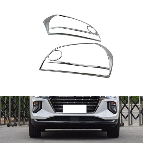 Car Front Left Fog Light Cover Chrome Foglights Frame Grill Auto Accessories  For Peugeot 207 Sport 2006-2009