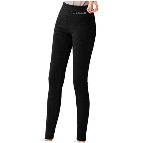 Casual Warm Winter Solid Pants,soft Clouds Fleece Leggings For Women Winter,tight  And Confortable Warmer Legging