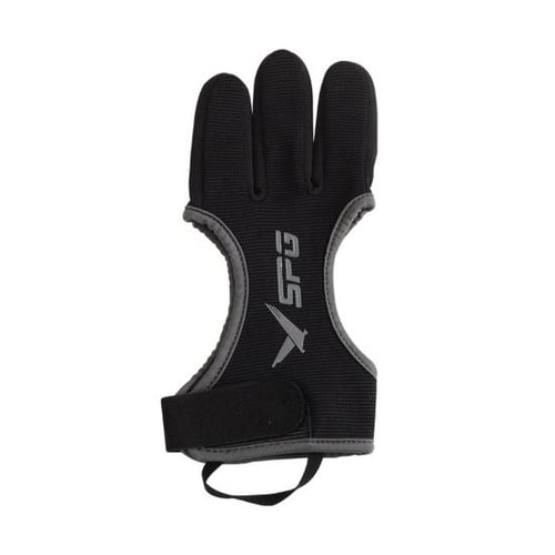 Archery Three Finger Tab Glove - Leather Shooting Glove For Compound & Recurve Bows