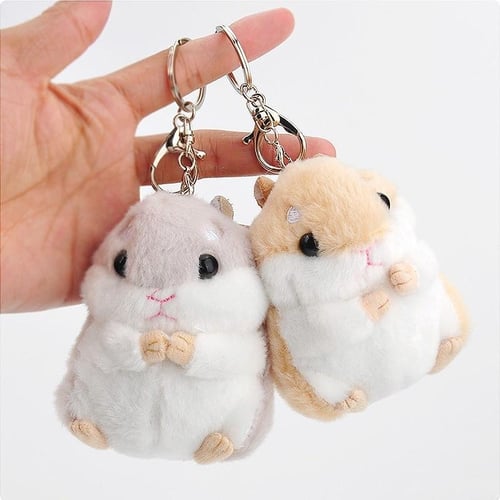 Plush Toy Keychain, Cute Faux Fur Keychain, Car Handbag Keyring