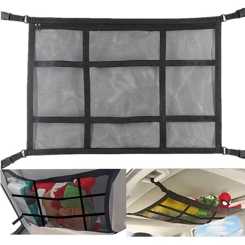 SUV Car Ceiling Storage Net Pocket Car Roof Bag Breathable Mesh Bag Auto  Stowing Tidying Interior Accessories - buy SUV Car Ceiling Storage Net  Pocket Car Roof Bag Breathable Mesh Bag Auto