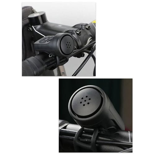 Bicycle Electric Horn Black ABS USB Rechargeable Bicycle Cycling