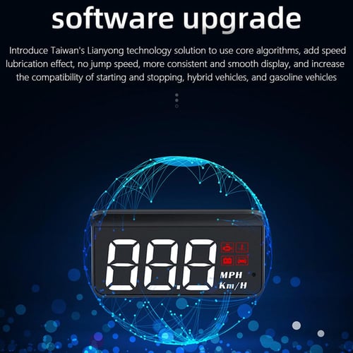 New Car Hud Head Up Display M3 Obd2 Ii Euobd Overspeed Warning System  Projector Windshield Auto Electronic Voltage Alarm Rpm Km H Mph Speedometer