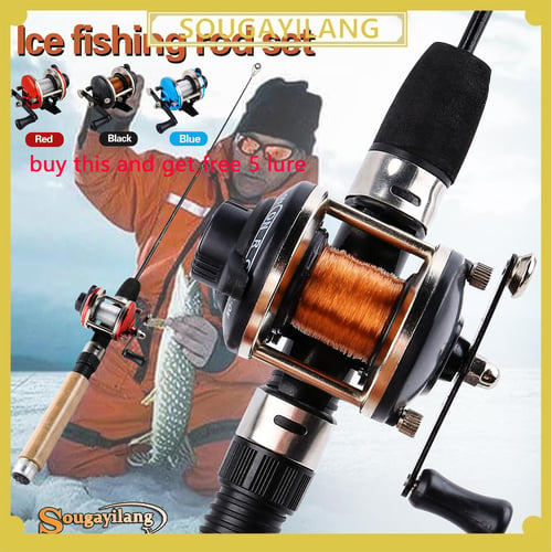 Ice Fishing Set Protable Ice Fishing Rod Combo Ice Fishing Reel