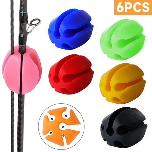 6pcs Silicone Fishing Rod Holder Straps 5 Hole Lightweight Fishing Tackle  Ties Fishing Accessories - sotib olish 6pcs Silicone Fishing Rod Holder  Straps 5 Hole Lightweight Fishing Tackle Ties Fishing Accessories Toshkentda