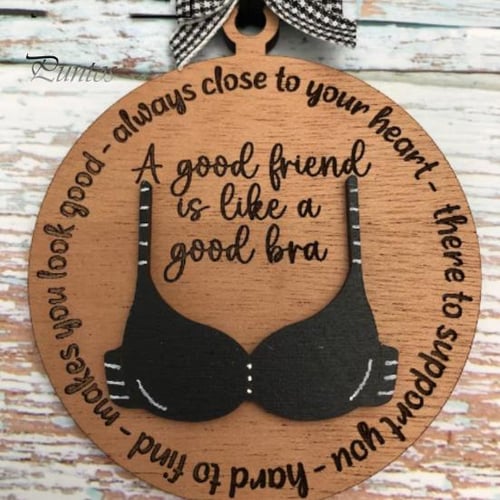 Christmas Pendant Durable Lightweight Funny Bra Hanging Ornament