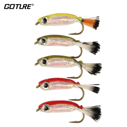 Goture 5pcs/10pcs Fly Fishing Files Fly Fishing Insect Lure Bait