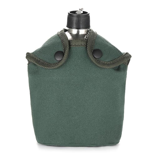 Aluminum Water Military Canteen Set Of 4, Canteen Cup Stove Pouch