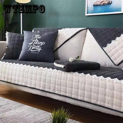 Leather Sofa Cover Seat Cushion Non-slip Wide Edging Case Couch Cover Sofa  Towel