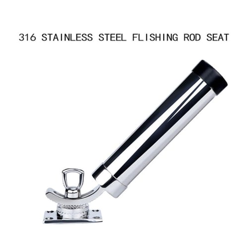 Fishing Rod Holder Marine Yacht Pole Stand 2 pieces Stainless Steel Flush  Mount 90 Degree Rod Pod for Marine Boat Accessories