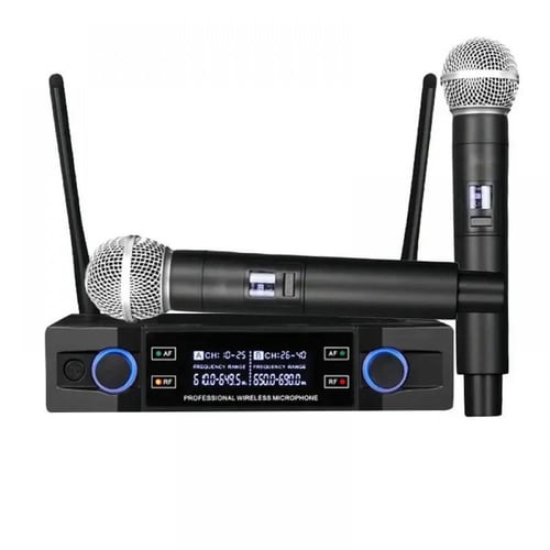 2 channel Digital Portable Wireless Microphone UHF Recording Karaoke dji Mic  900mhz Professional Handheld Mic Church Work - AliExpress