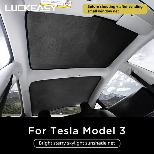 Front Rear Windshield Sunshade for Tesla Model 3/Y (2017-2023)