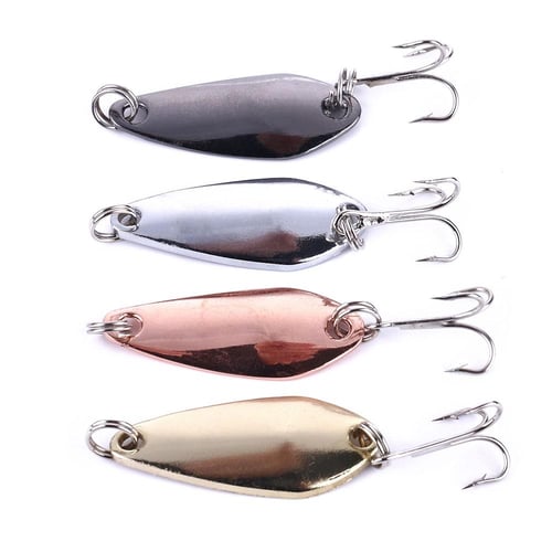 FTK Fishing Lure Spinner bait 4g 4.8g 7g 10g 14g Spoon Lures With