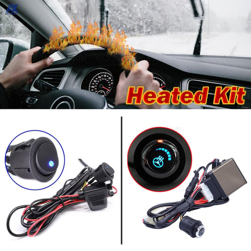 130cm Universal Car Heated Steering Wheel Cover Heater DIY Kit Pad Winter  With Switch Hand Warmer 12V Thermal - buy 130cm Universal Car Heated  Steering Wheel Cover Heater DIY Kit Pad Winter