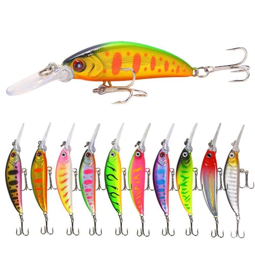 5.7g/7cm Sink Slowly Minnow Fishing Lure With Treble Hooks Simulation  Artificial Hard Bait Fishing - buy 5.7g/7cm Sink Slowly Minnow Fishing Lure  With Treble Hooks Simulation Artificial Hard Bait Fishing: prices, reviews