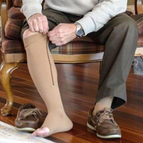 Compression Stocking Care Leg Support Ankle Elastic Open Toe Compression  Socks Men Women for Running Athletic Cycling