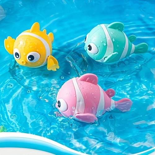 Bath Toy, Kids Cute Pig Clockwork Bathtub Swimming Pool Toy, Wind