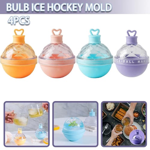 PDTO Light Bulb Ice Ball Maker Sphere Ice Molds Creative Shape