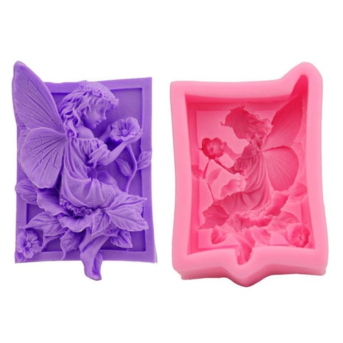 Lovely Fairy Shape Silicone Mold for DIY Candy Soap Mould Crystal