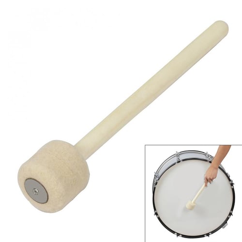 Wooden Bass Drum sticks Wool Felt Head Durable Log Snare for Drum Percussion  Instrument - buy Wooden Bass Drum sticks Wool Felt Head Durable Log Snare  for Drum Percussion Instrument: prices, reviews