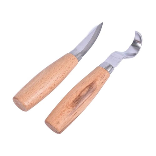 2Pcs/Set Stainless Steel Wood Carving Cutter Woodwork Sculptural