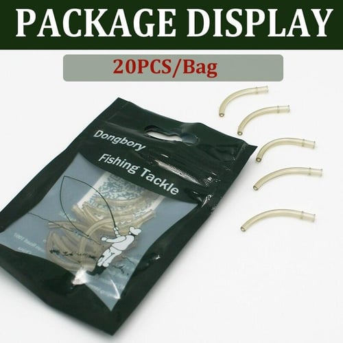 20PCS Hook Sleeve Tube Hair Rig Withy Pool Line Aligner Anti Tangle Sleeves  Connect with Fishing Hook Carp Fishing Accessories - buy 20PCS Hook Sleeve  Tube Hair Rig Withy Pool Line Aligner