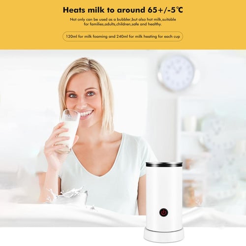 Milk Frother 4 in 1 Hot/Cold Foam Maker 400W Stainless Steel Non-Stick  Interior 11.84oz/350ml Electric Automatic Milk Frother and Steamer for  Coffee