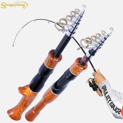 Sougayilang 5 Section Red/yellow Fishing Set 170cm Fishing Rod And