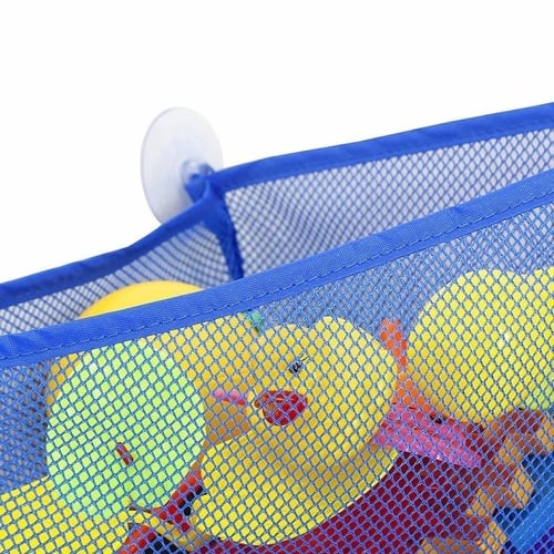 Baby Bath Toys Cute Duck Mesh Net Toy Storage Bag Strong With Suction Cups  Bath Game Bag Bathroom Organizer Water Toys For Kids