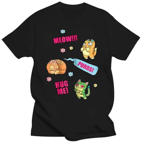 Lost Kitties T-Shirt Girls - Meow Purrs Hug Me Lost Kitties T-Shirt Girls - Meow Purrs Hug Me