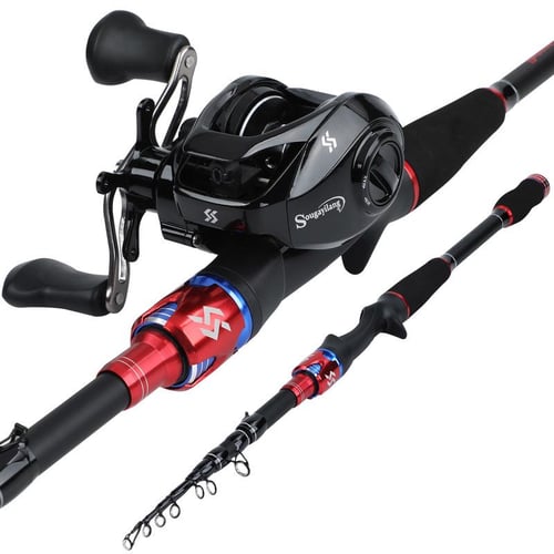 Baitcasting Fishing Combos Telescopic Fishing Rod with 7.2:1 High Speed  Casting Fishing Reel - buy Baitcasting Fishing Combos Telescopic Fishing Rod  with 7.2:1 High Speed Casting Fishing Reel: prices, reviews