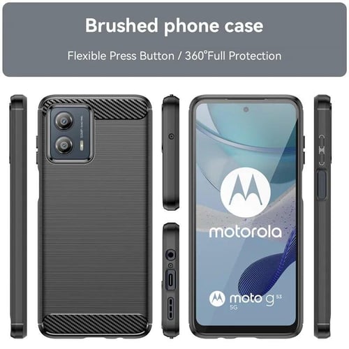 For Motorola Moto G54 5G Case For Moto G54 Cover 6.5 inch Carbon Fiber  Shockproof Silicone Bumper For Motorola Moto G54 Coque