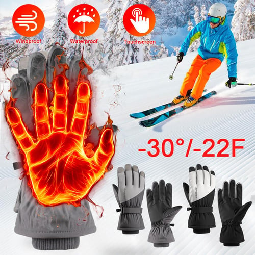 Fishing Thermal Winter Gloves Fingerless Touchscreen Anti-Slip