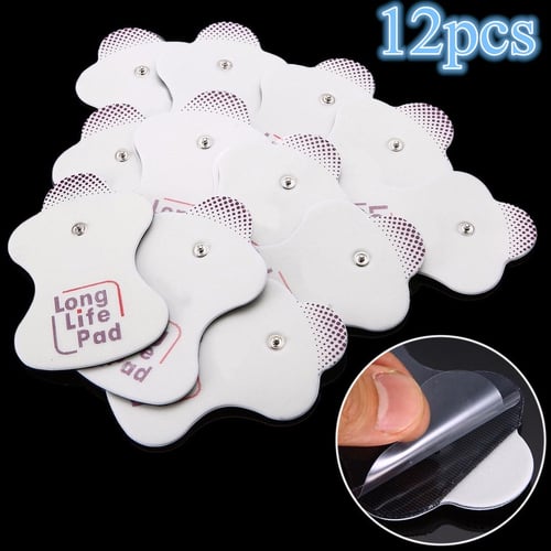 12 PCS Snap on Electrode Pads Electrotherapy Long Life Pad for Omron  Massagers