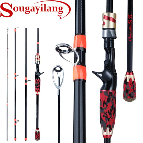 Cheap SOUGAYILANG Fishing Rod 1.8m-2.1m Carbon Fiber Material Rotary  Casting/Spinning Fishing Rod For Fishing