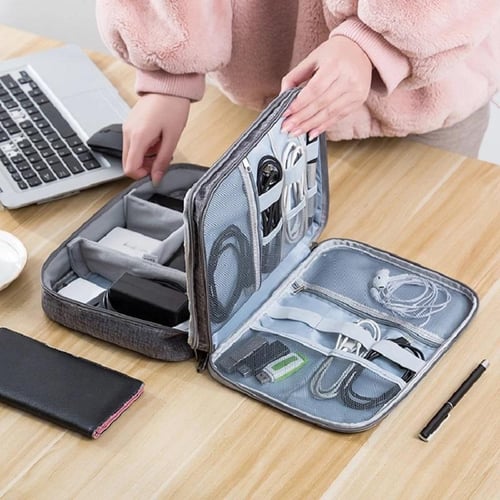 Gadget Organizer Case Digital Storage Bag Electronics Organizer for  Chargers Cables Hard Drive for IPhone Phone Protection Pouch