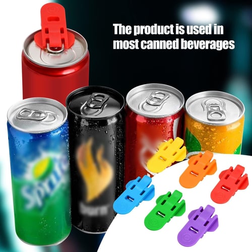 1/6PCS Easy Can Opener Cover Drink Shield And Soda Protector For