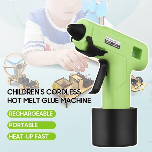 5400MAh Cordless Hot Melt Glue Gun With 100/50/20pc Glue Sticks