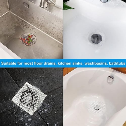 30pcs Disposable Shower Drain Hair Catchers Household Floor Drain