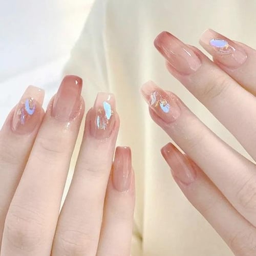 1 Bag Sparkling Resin Rhinestones Eco-friendly Flat Bottom Nail