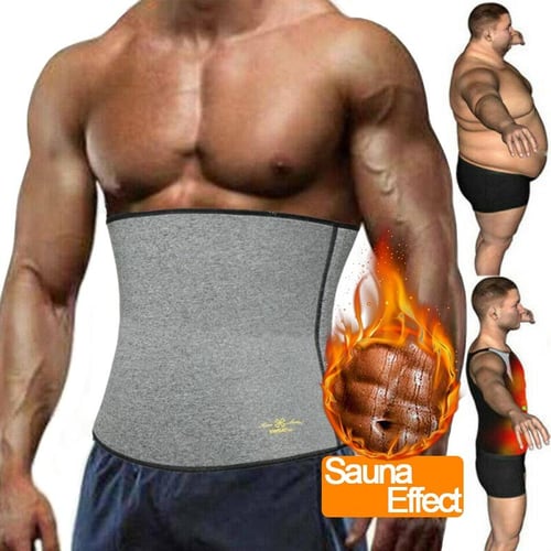 Waist Trainer for Men Sweat Belt Sauna Trimmer Stomach Wraps Workout Body  Shaper Band Waist Cincher Corset Belly Strap Shapewear