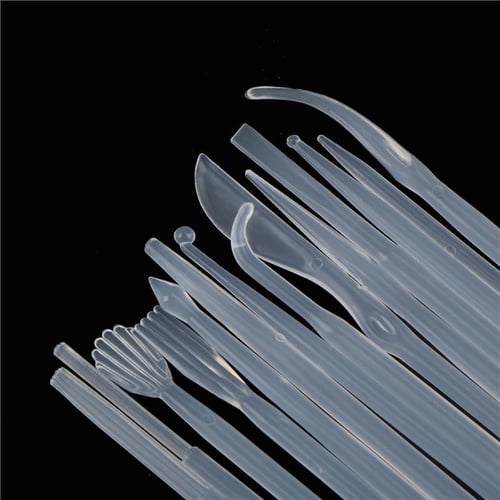 14Pcs Plastic Clay Sculpting Wax Carving Pottery Tools Polymer