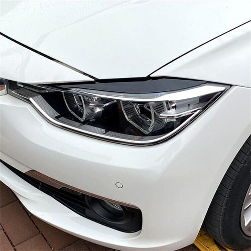 Dry Carbon Fiber Headlight Cover Eyebrows Eyelids for BMW 3 Series