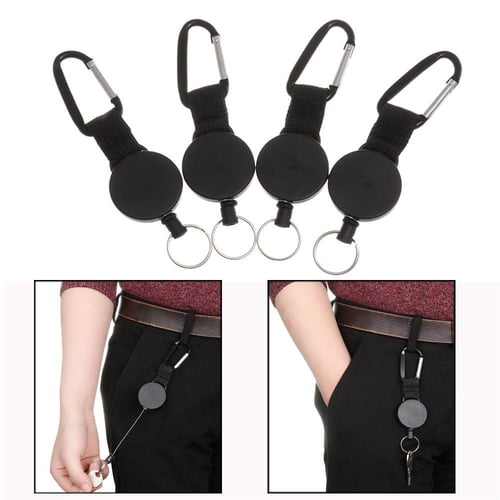  Retractable Keychain Badge Holder with Belt Clip